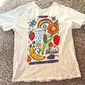 Teen Hearts , color Tan , men’s size XL , used like new short sleeve t-shirt